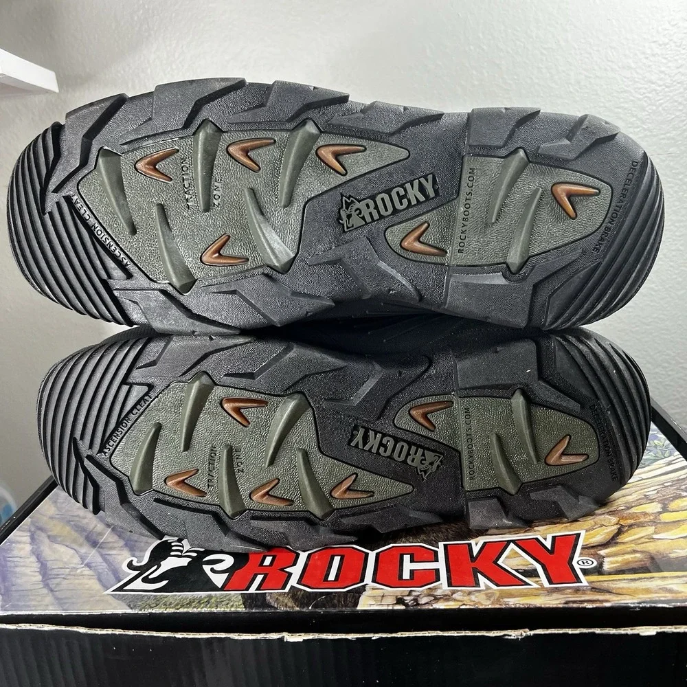Rocky Men's 14M BlizzardStalker Steel Toe 1200g‎ Waterproof Work Boots NIB